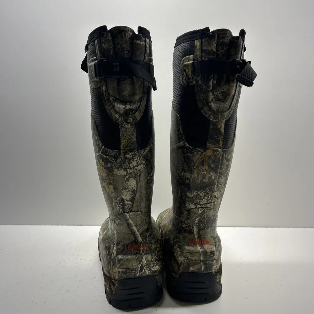 Ducks Unlimited Camo Rubber Hunting Boots Waterproof‎ 1000g 3M Thinsulate Size 7